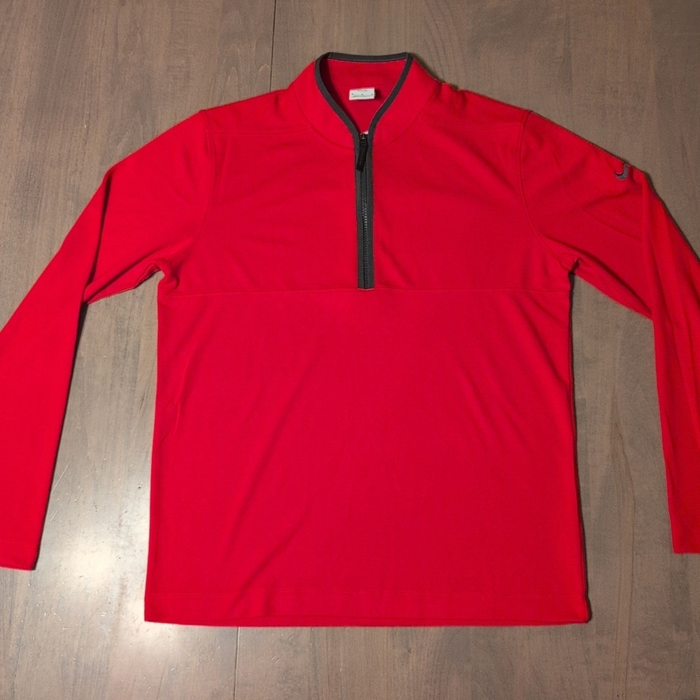 NWT! Men's Nike Red Dri-Fit Victory 1/2 Zip Top Golf Shirt Size Medium GM2143